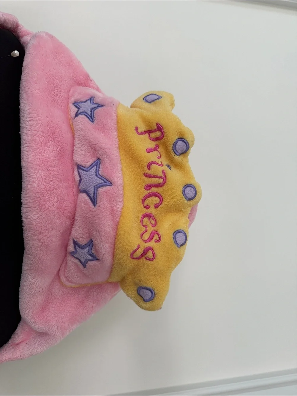 Princess Pink Hooded Kids Bath Wrap with Crown